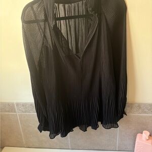 Banana republic factory black sheer with tank